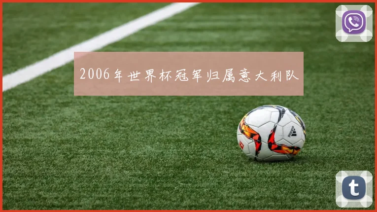 2006年世界杯冠军归属意大利队